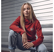 Arsenal Womens Leisure Classic Red Hoody