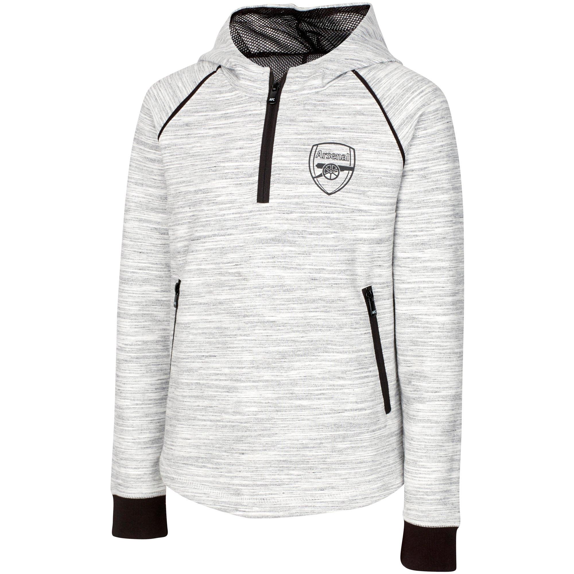 Arsenal Kids Leisure 1/4 Zip Hoody Grey | Official Online ...