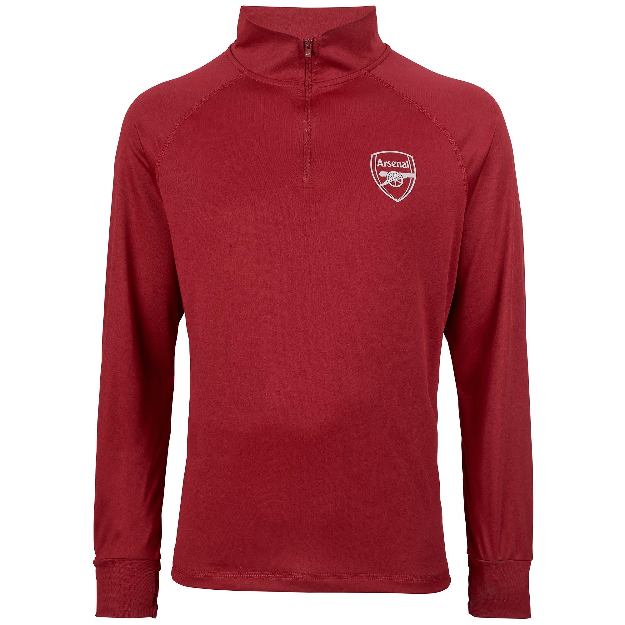 arsenal half zip training top