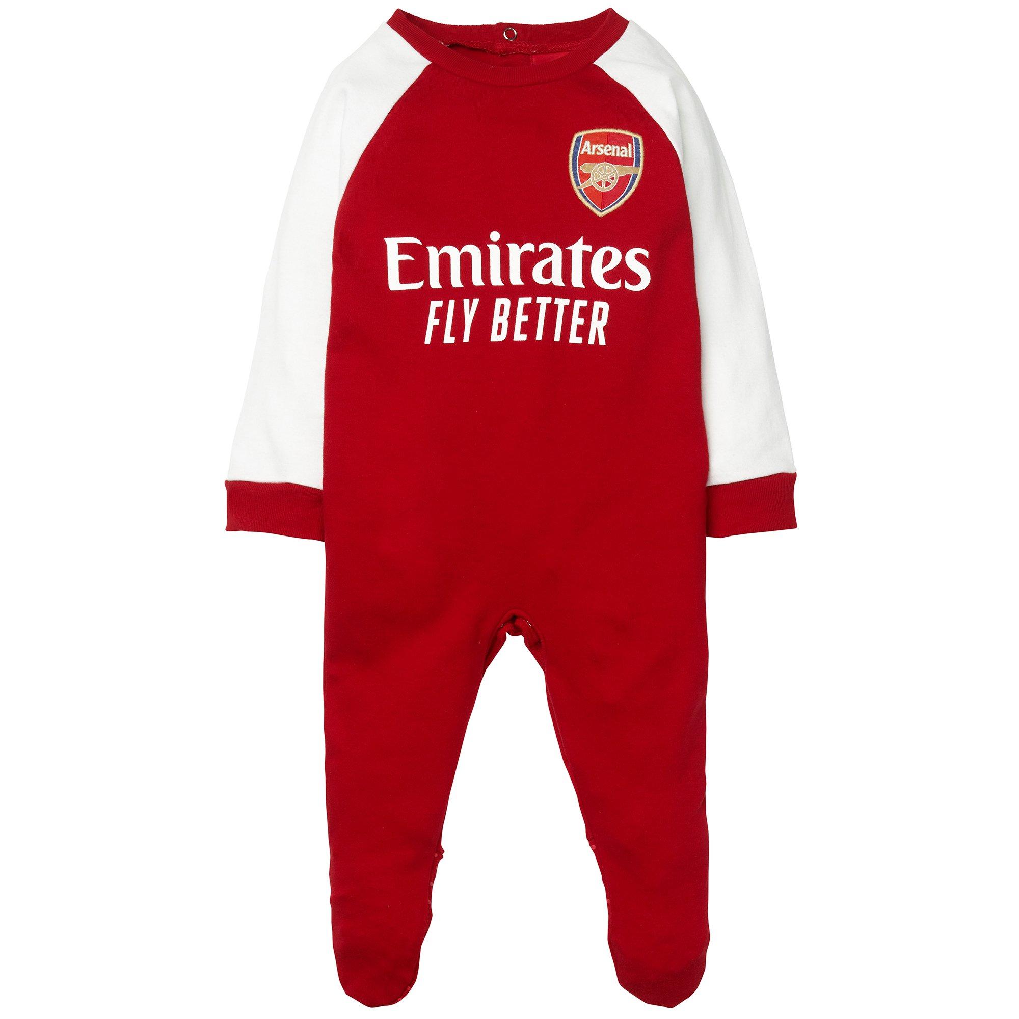 Arsenal Baby Kit Sleepsuit | Official 