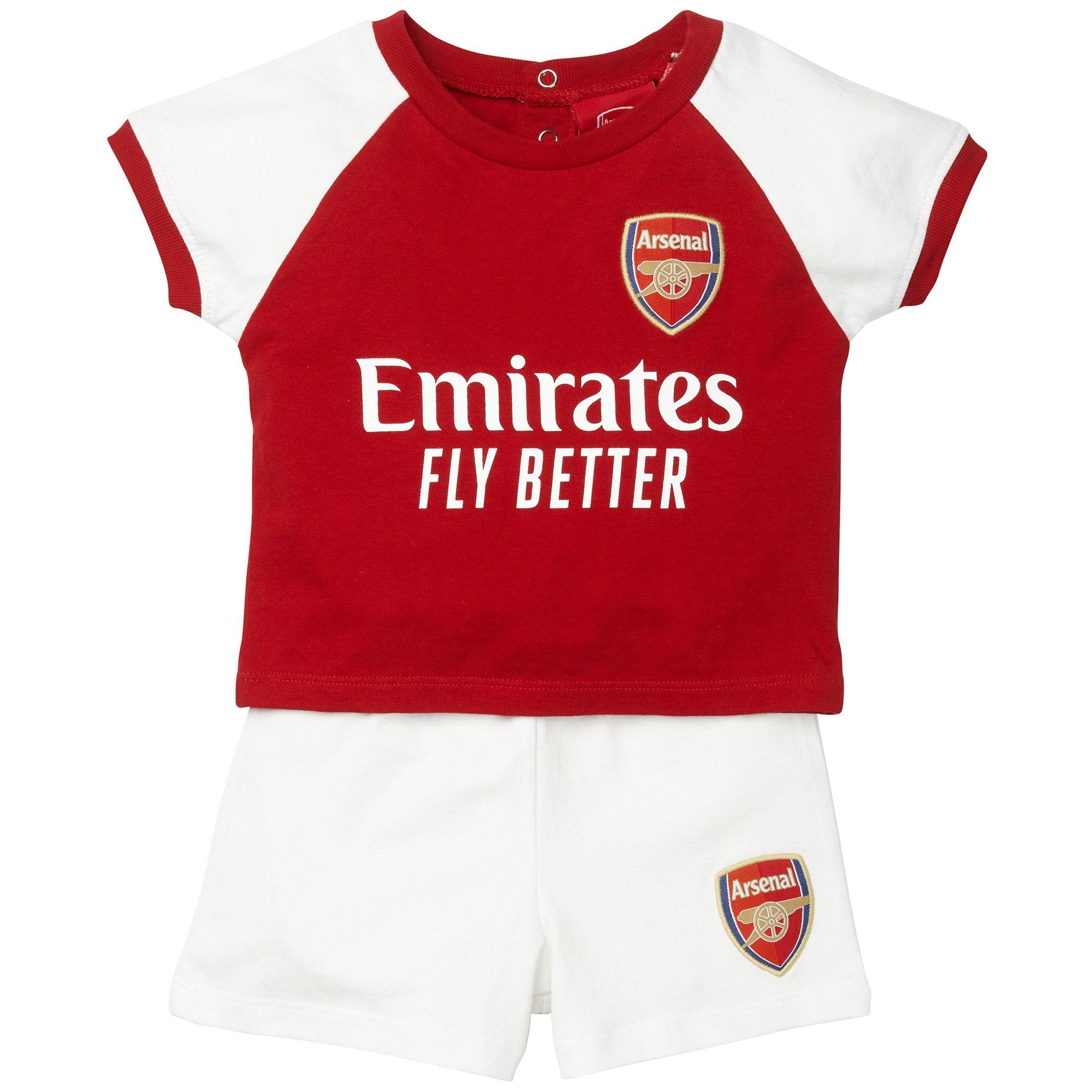 personalised arsenal baby grow