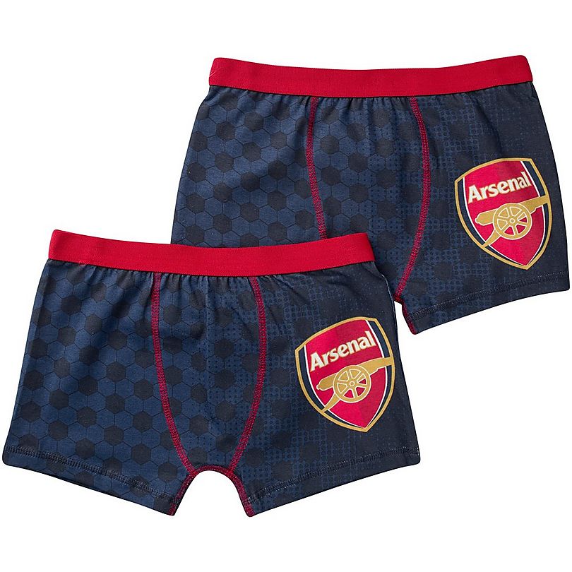 Arsenal Kids Twin Pack Boxer Shorts