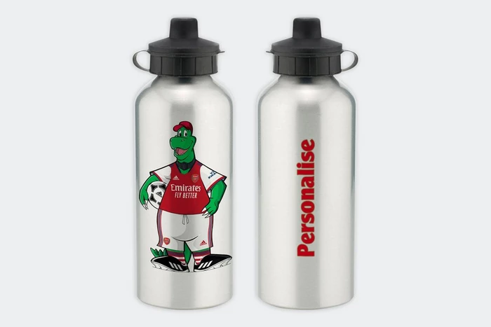 Arsenal Personalised Gunnersaurus Water Bottle