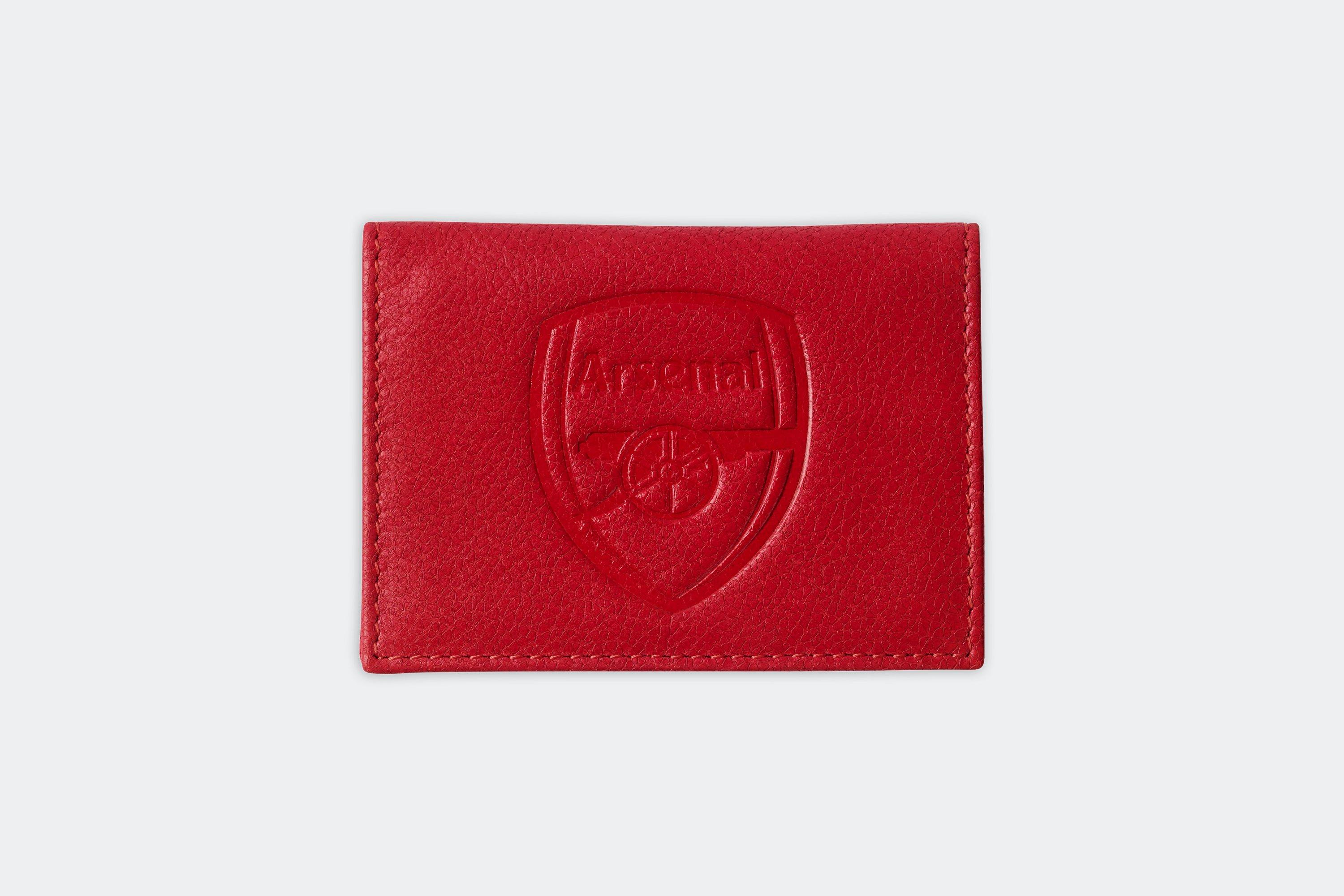 Arsenal Soccer Wallet England Gunners Football Stadium Genuine Leather New