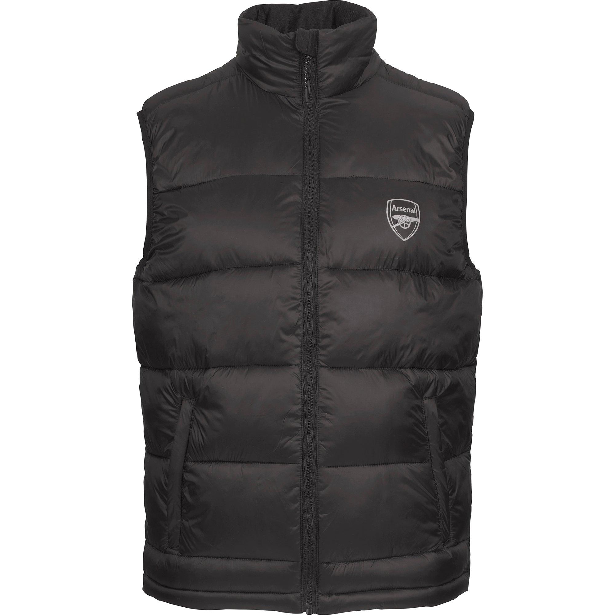 Arsenal Since 1886 Black Padded Gilet | Official Online Store