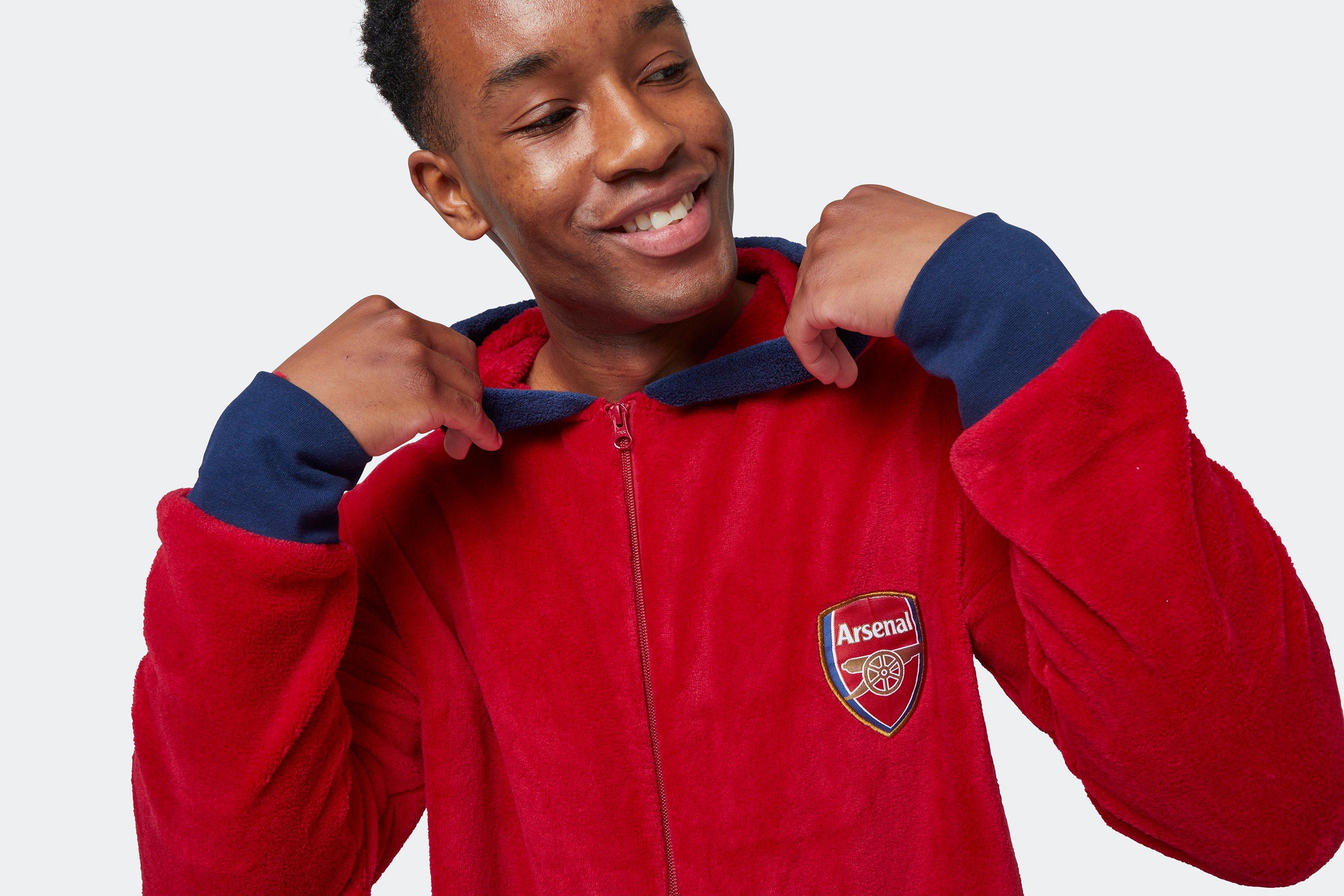 Arsenal Fleece All In One Red Pyjama Official Online Store