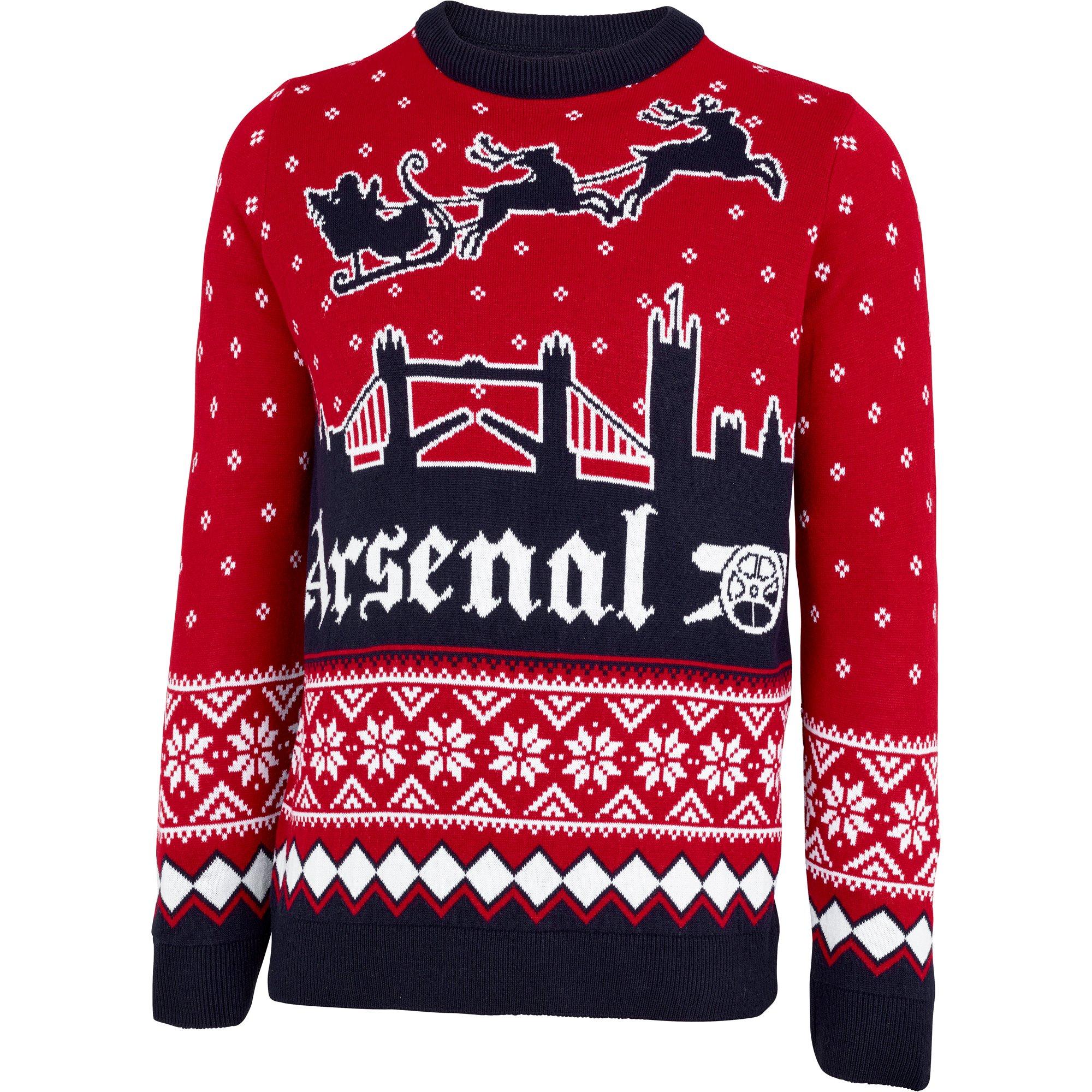 Arsenal London Skyline Christmas Jumper  Official Online Store