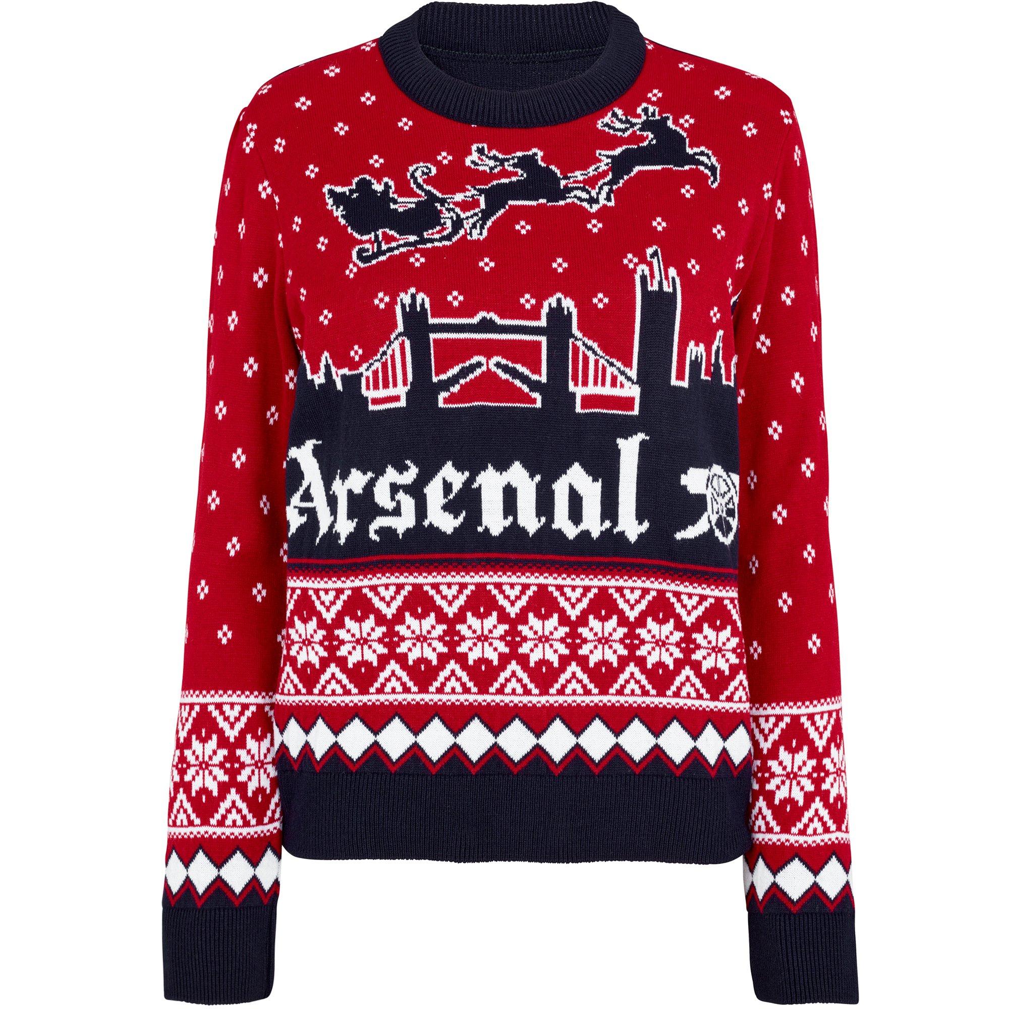 Arsenal Womens London Skyline Christmas Jumper  Official Online Store