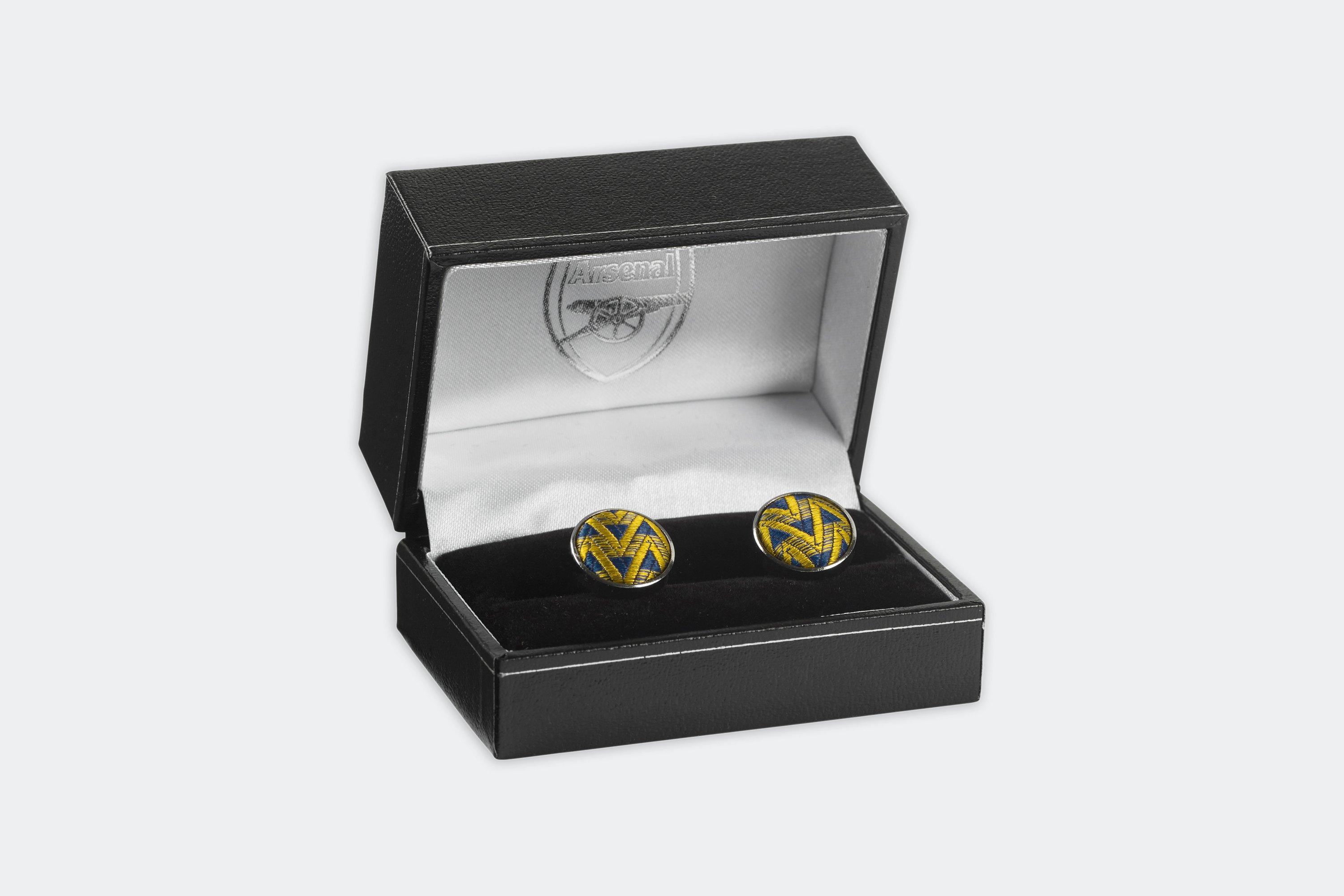 Arsenal Silk Thread Bruised Banana Cufflinks