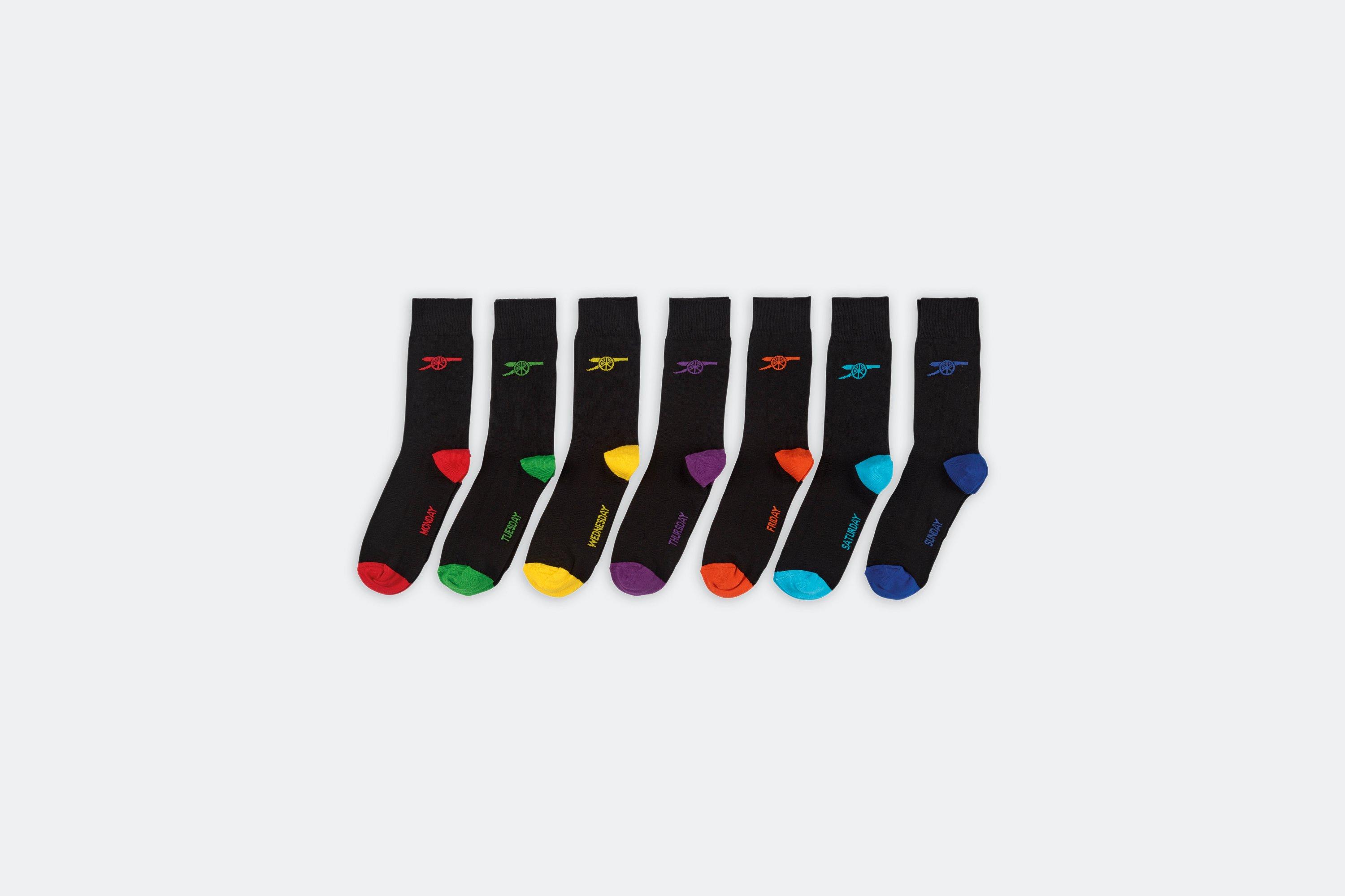 Arsenal Essentials 7 Day Socks Set