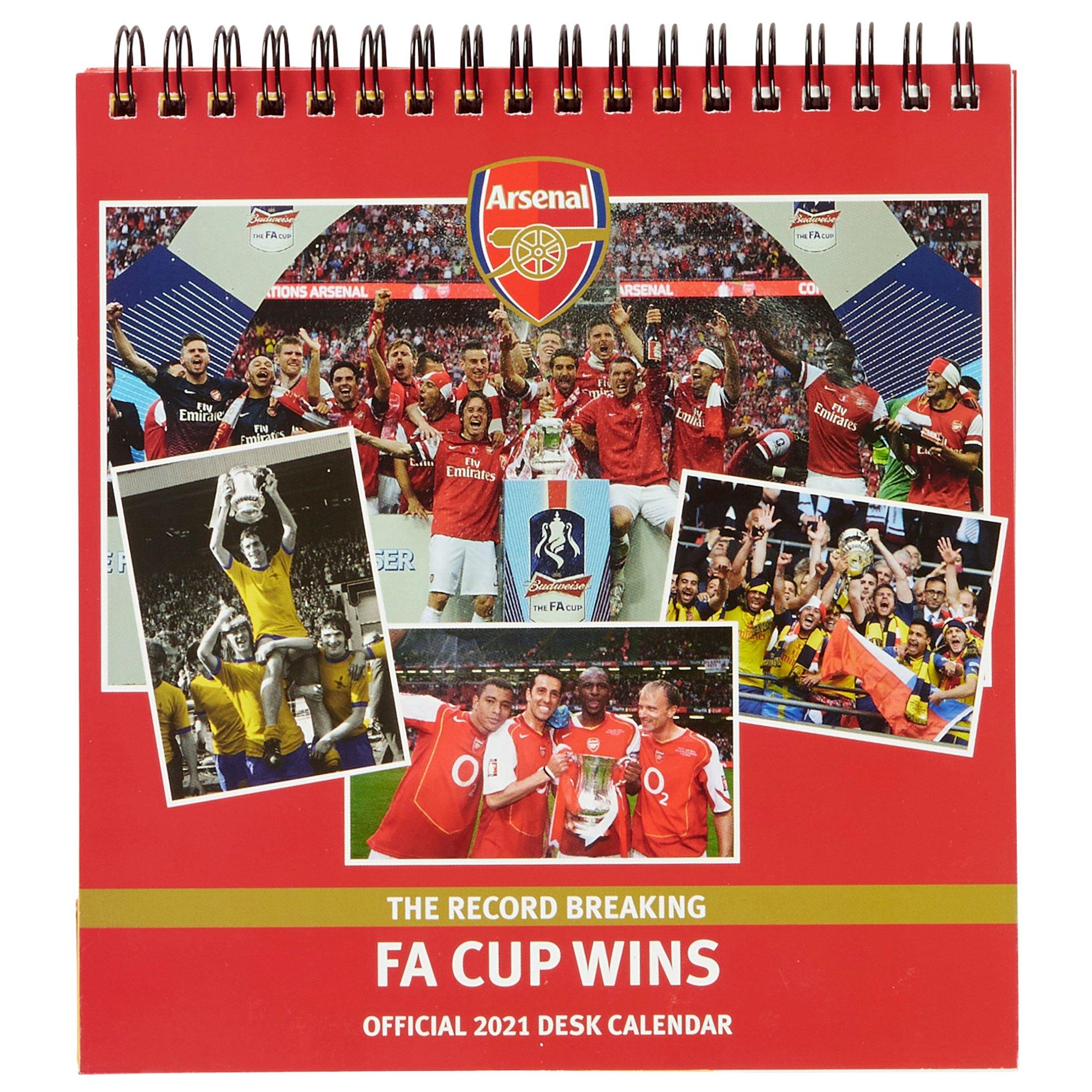 Arsenal 2021 Desk Calendar Official Online Store