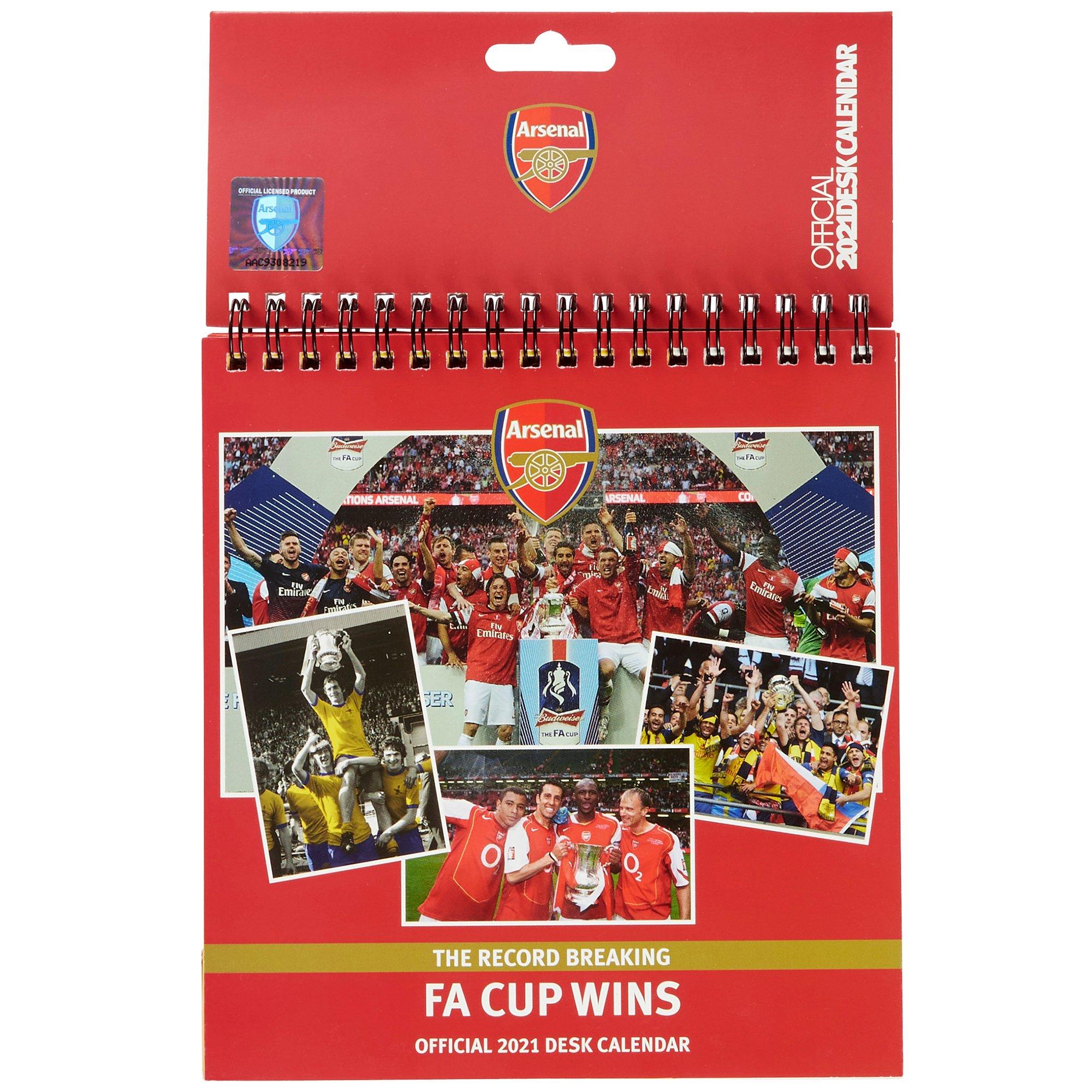 Arsenal 2021 Desk Calendar Official Online Store