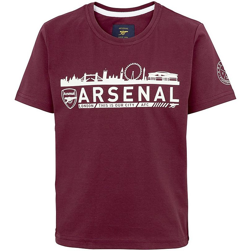 Arsenal Kids 1886 Skyline T-Shirt | Official Online Store