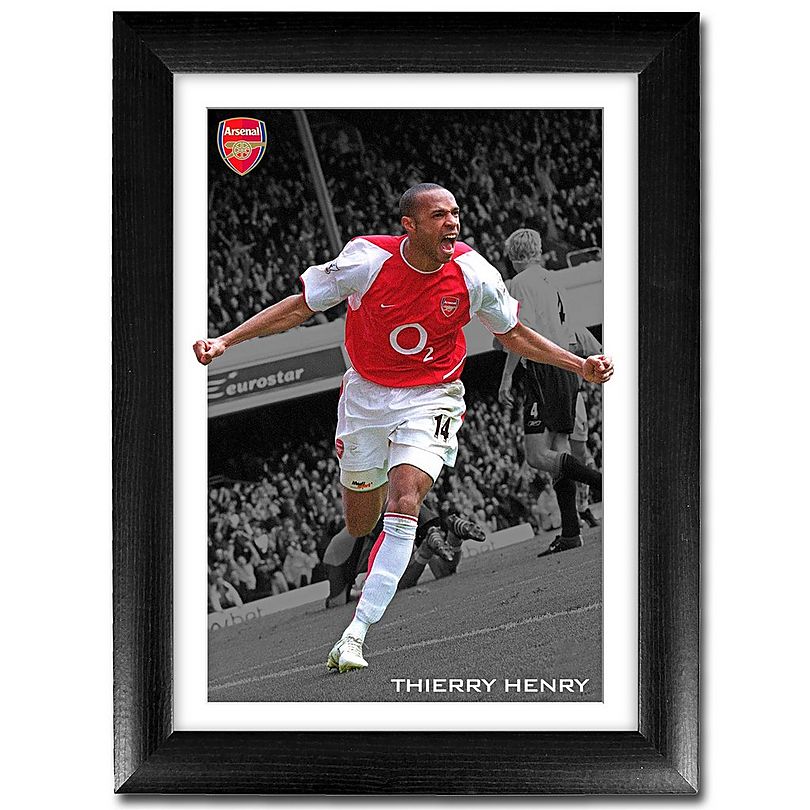Arsenal Framed Thierry Henry V Liverpool Print