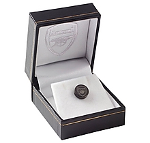 Arsenal Black IP Plated Crest Earring