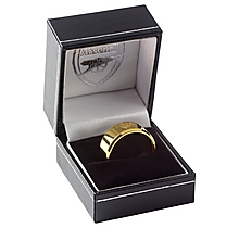 Arsenal Gold IP Plated Crest Band