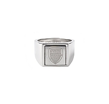Arsenal Stainless Steel Crest Signet Ring
