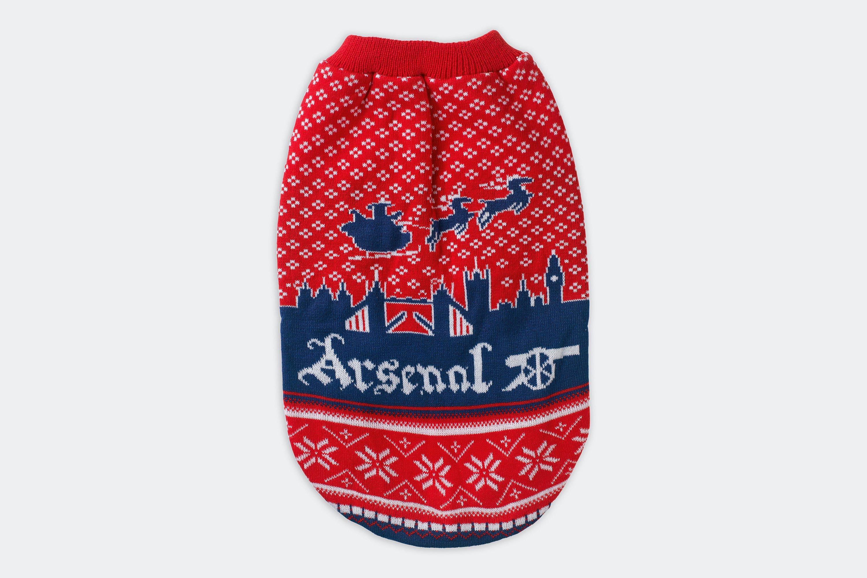 Arsenal Skyline Dog Christmas JumperOfficial Online Store