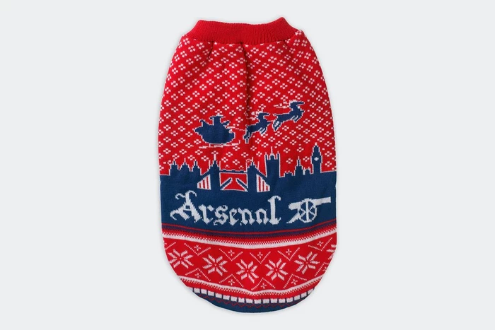 Arsenal Skyline Dog Christmas Jumper