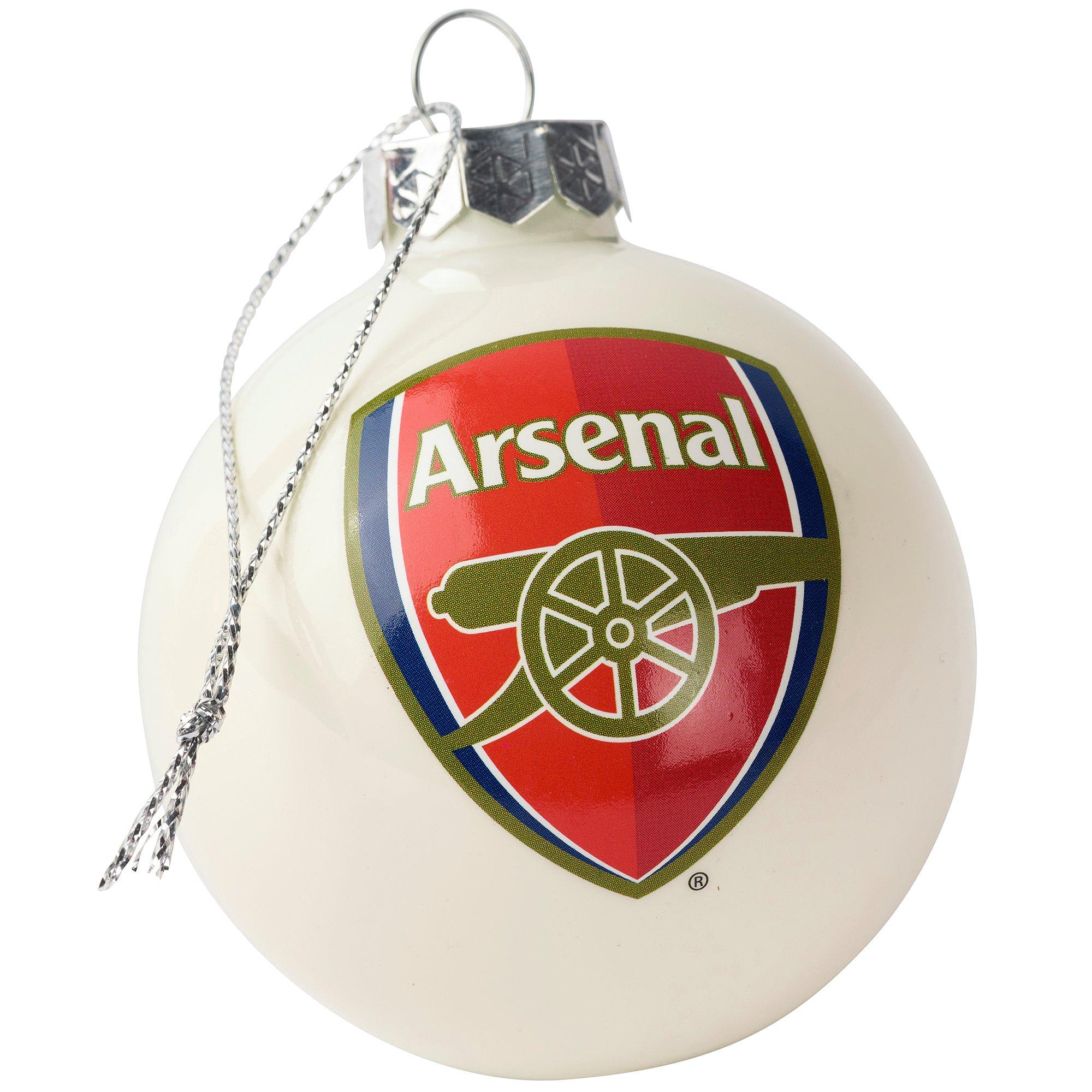 Arsenal 6pk Christmas Baubles | Official Online Store