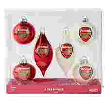 Arsenal 6pk Christmas Baubles