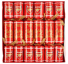 Arsenal 6pk Christmas Crackers