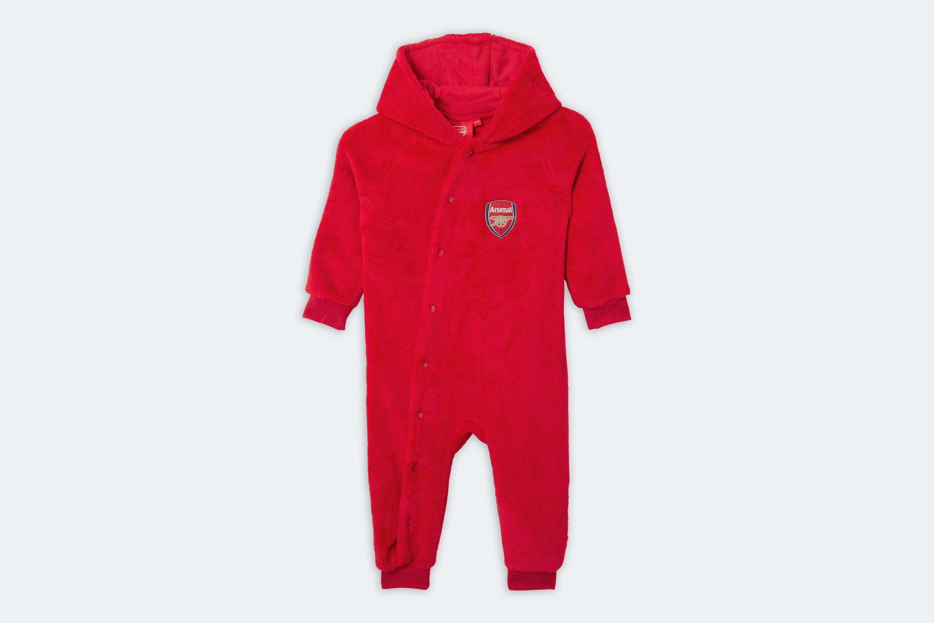 Arsenal Baby Fleece Hoodie All-In-One, Multicolor