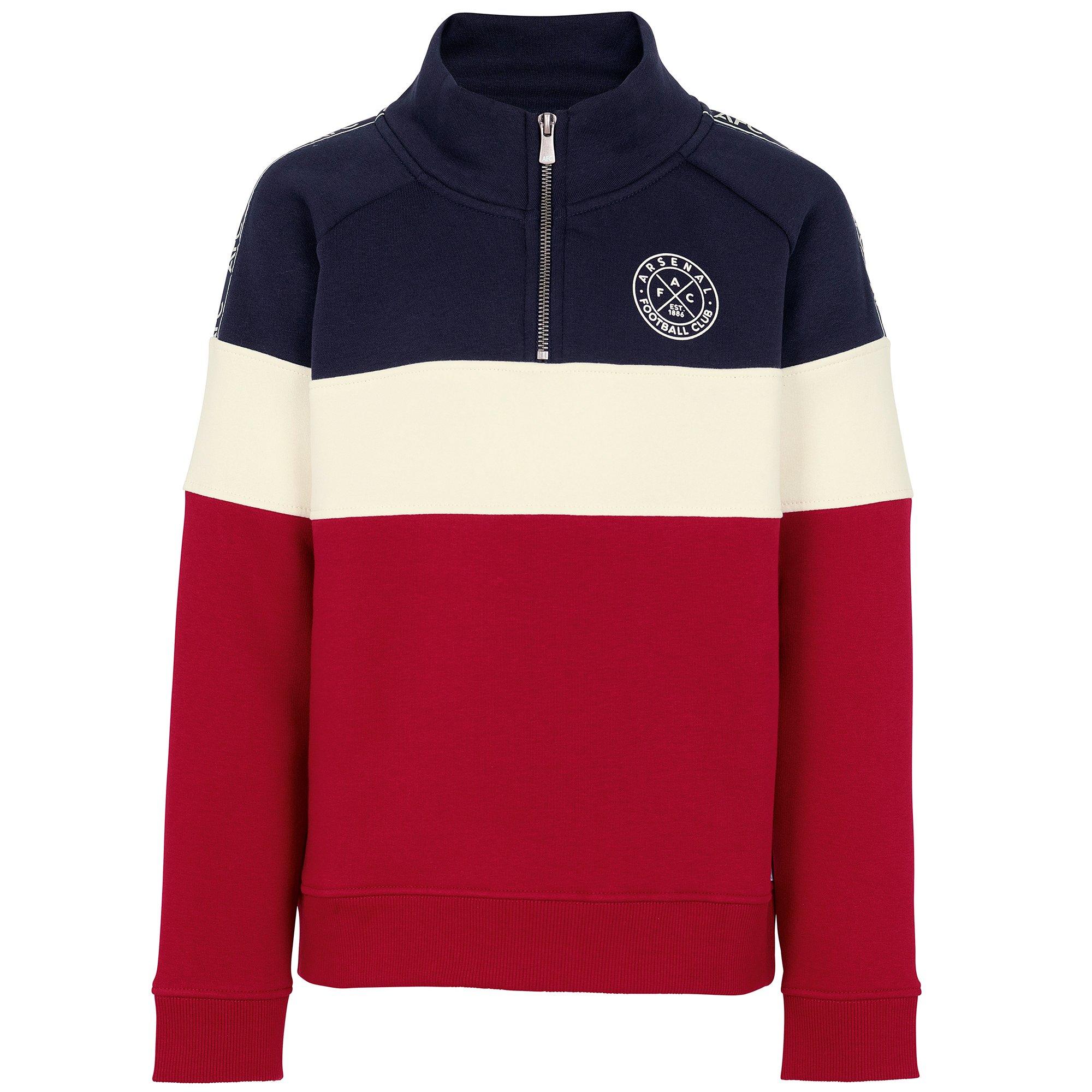 Arsenal Kids Since 1886 Panel 1/4 Zip Top Official Online Store