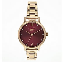 Arsenal Rose Gold and Leather Two Strap Luxury Watch Set Arsenal Rose Gold and Leather Two Strap Luxury Watch Set