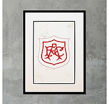 Arsenal Retro Crest Print 1927