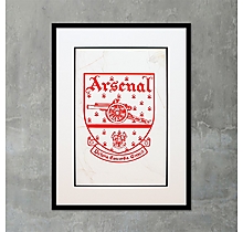 Arsenal Retro Crest Print 1949
