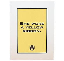 Arsenal She Wore A Yellow Ribbon Print