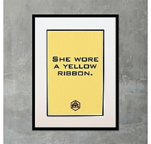 Arsenal She Wore A Yellow Ribbon Print