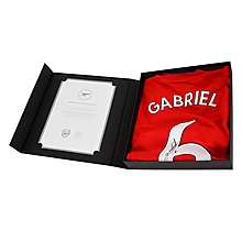 Arsenal 21/22 Gabriel Boxed Signed Shirt