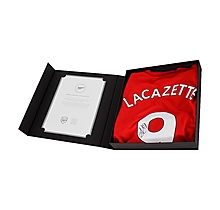Arsenal 21/22 Lacazette Boxed Signed Shirt