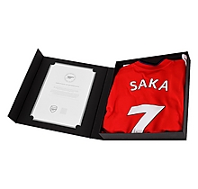 Arsenal 21/22 Saka Boxed Signed Shirt