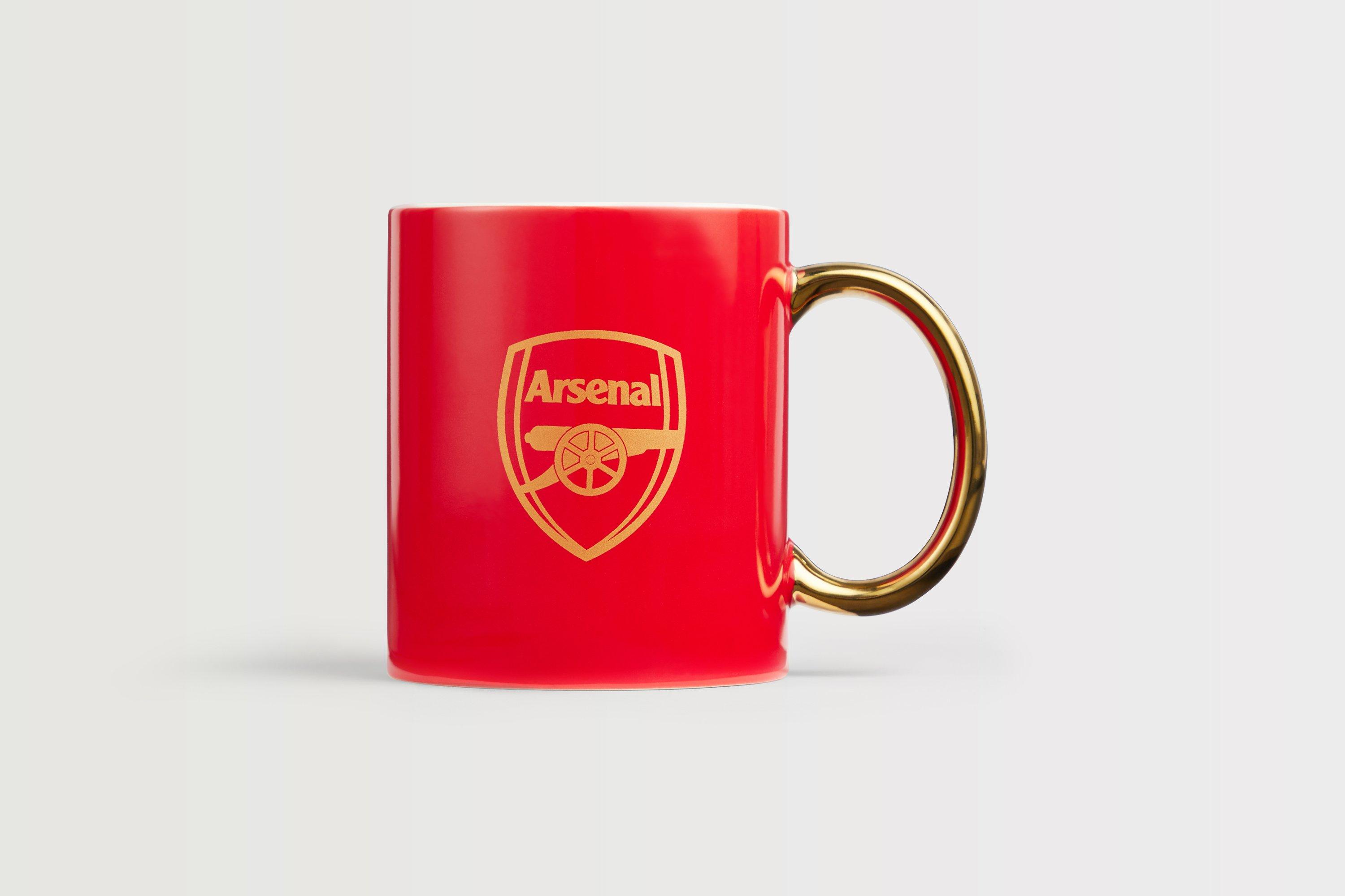 Mug personnalisé Arsenal et prénom, tasse personnalisable foot