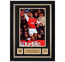 Arsenal Nicolas Anelka Framed Signed Print