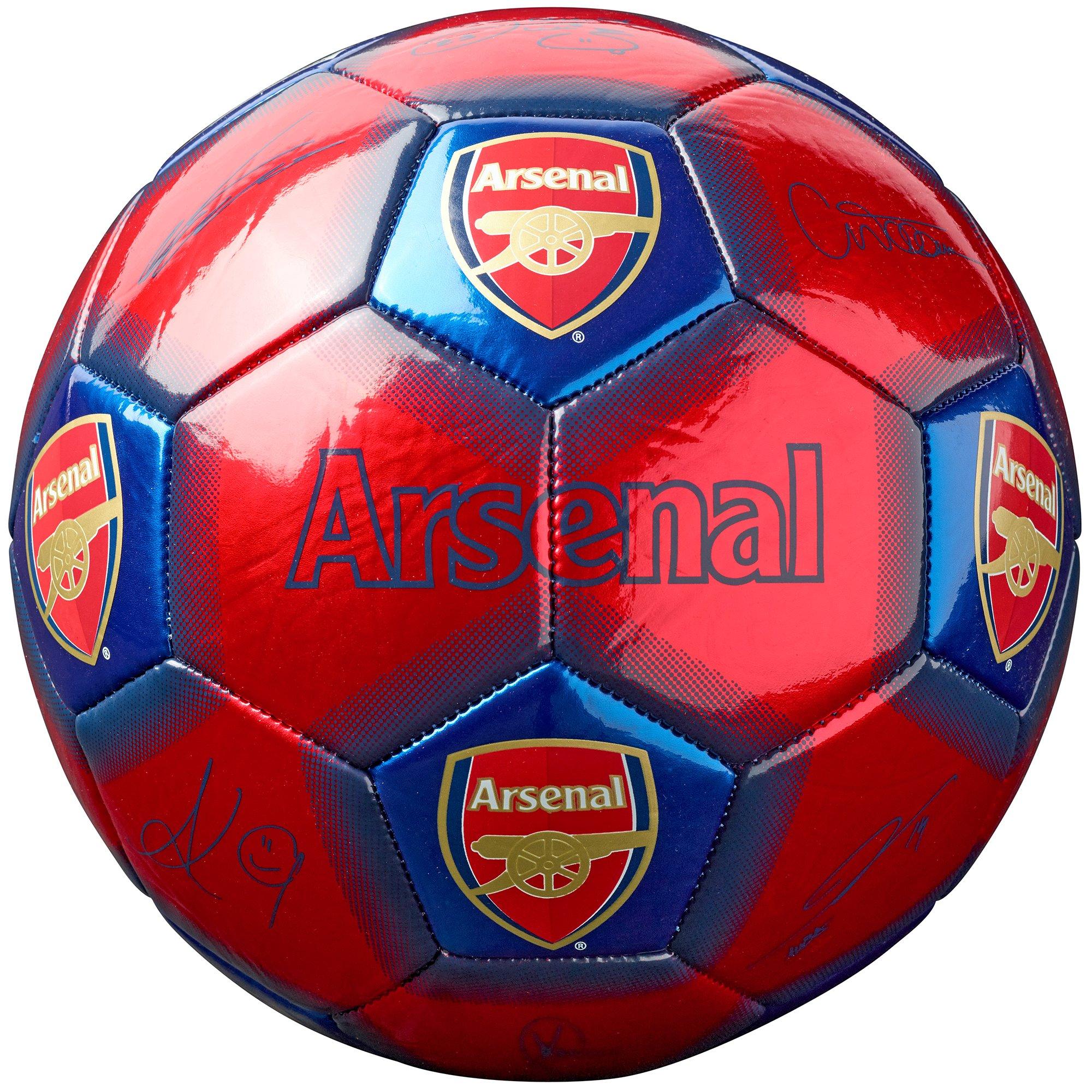 Arsenal 21/22 Season Metallic Signature Football | Official Online Store