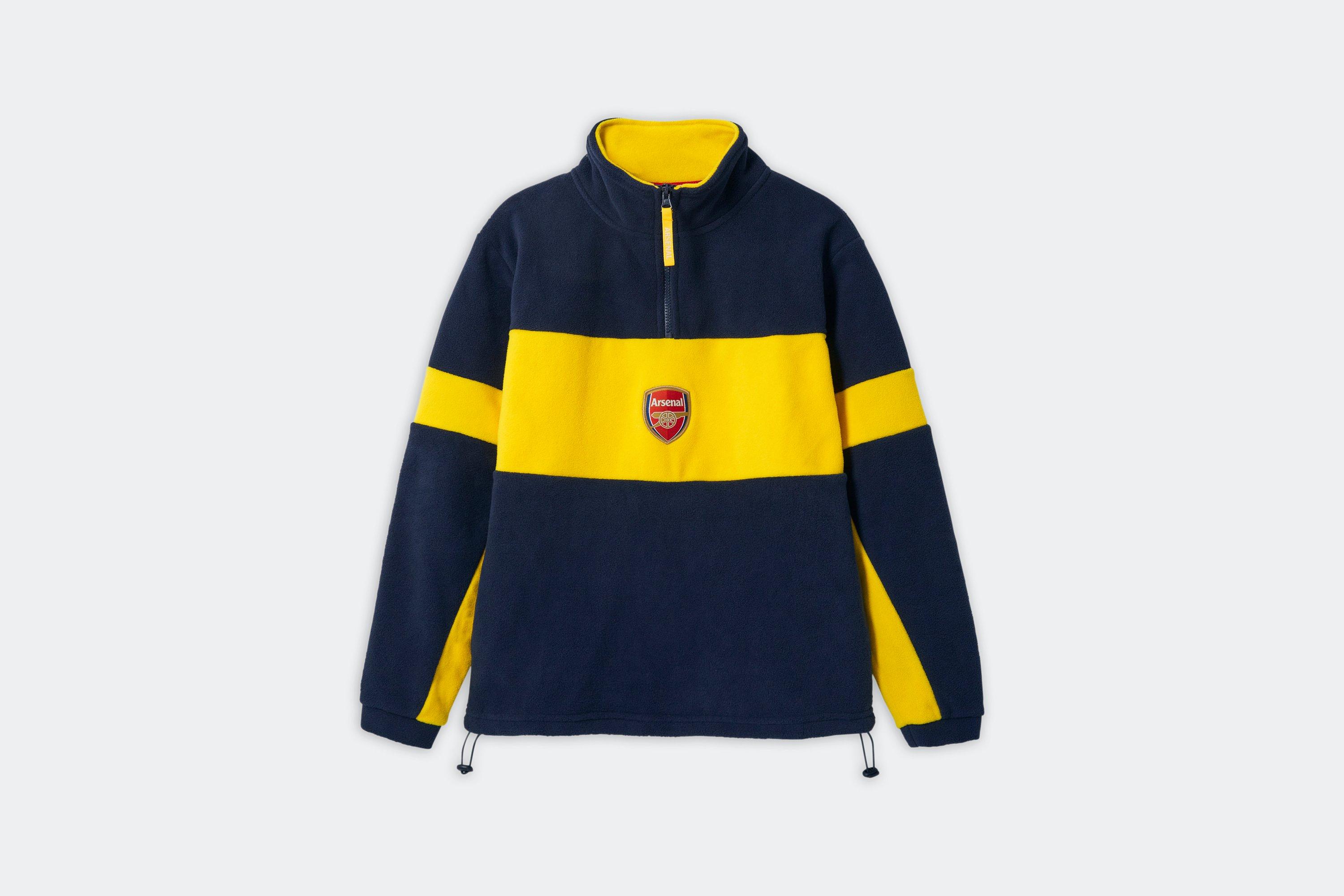 Arsenal Kids 1/4 Zip Fleece Sweatshirt, Multicolor