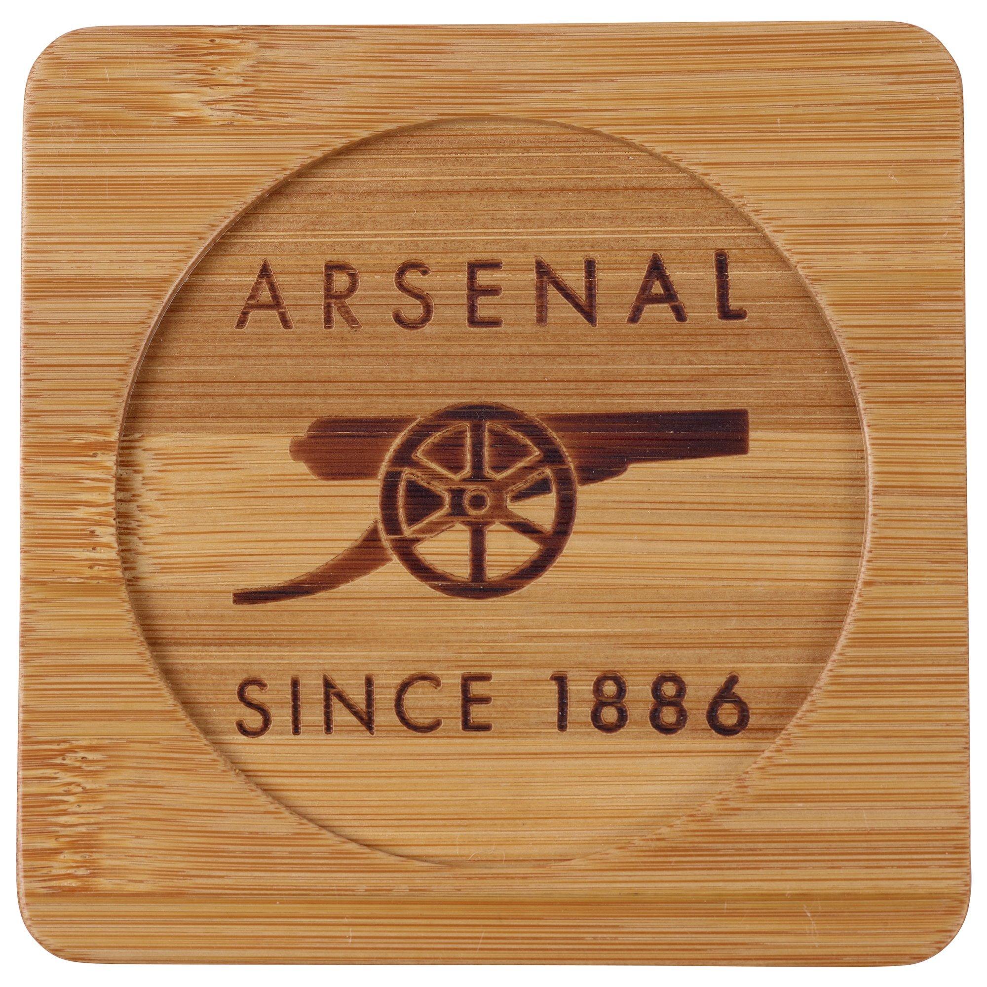 Arsenal Bamboo Coaster Set