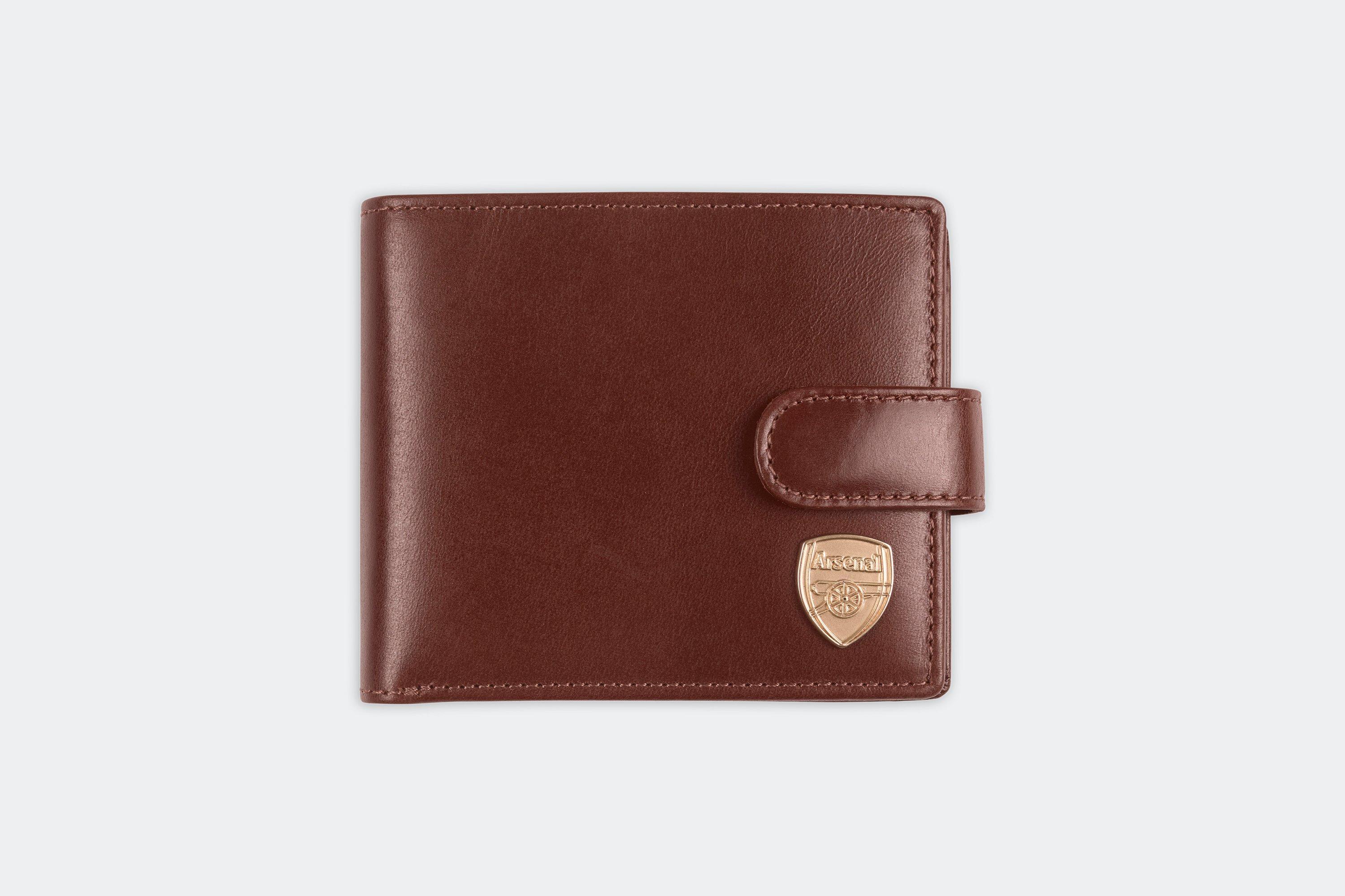 Arsenal Dark Brown Leather Wallet