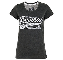 Arsenal Womens Script Print T-Shirt