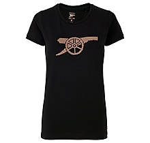Arsenal Womens Stud Logo T-Shirt