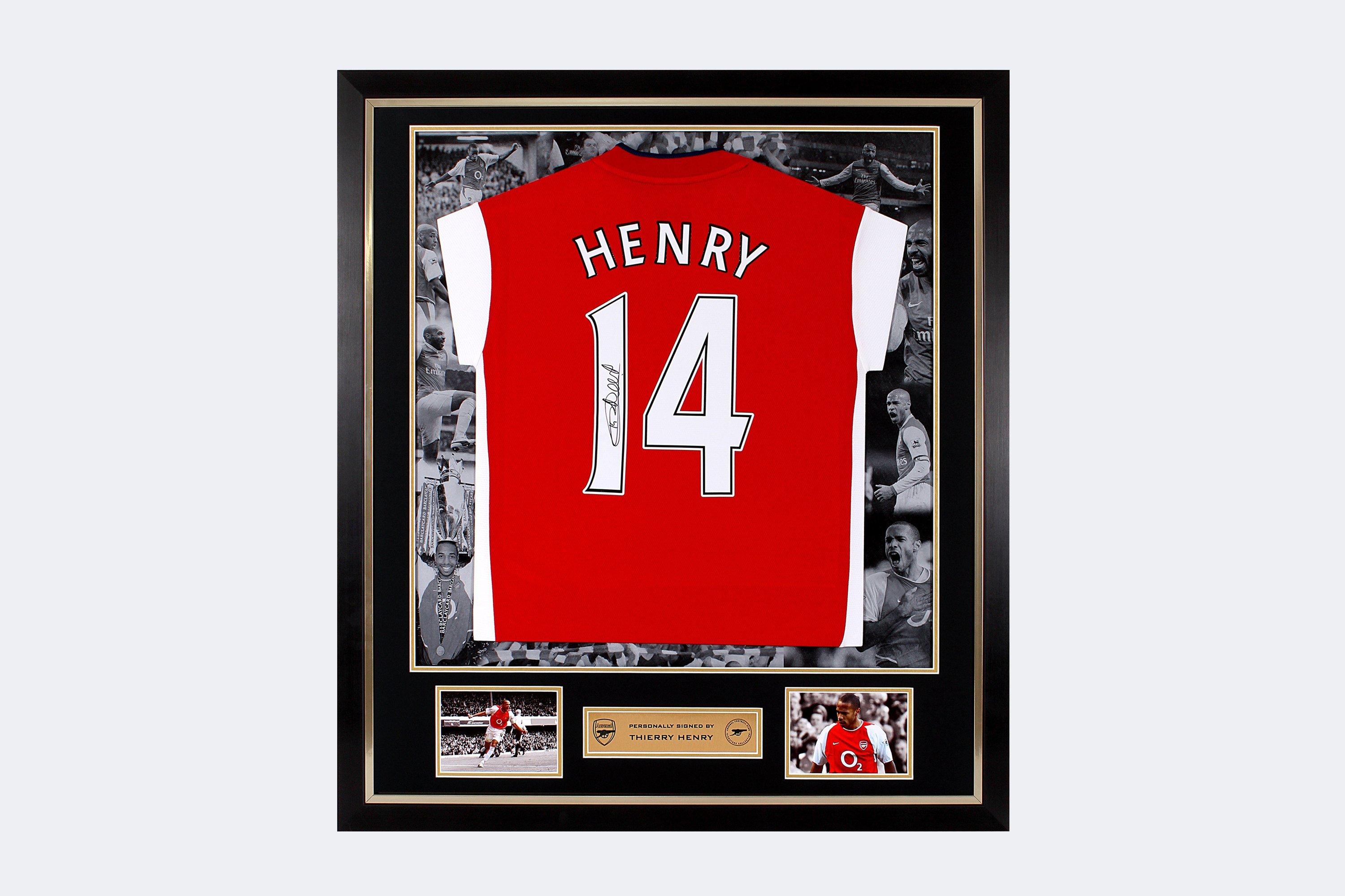 Thierry Henry Signed Shirt Redcurrent - Arsenal F.C. - Lord Souvenirs