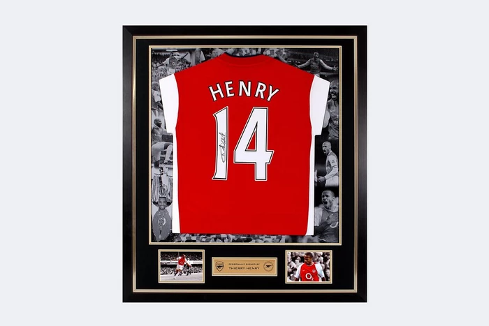 Arsenal Framed Signed Thierry Henry Shirt