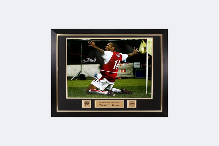 Arsenal Framed Signed Henry Knee Celebration Print