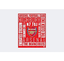 Arsenal Word A2 Poster