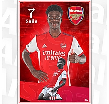 Arsenal Saka A2 Poster