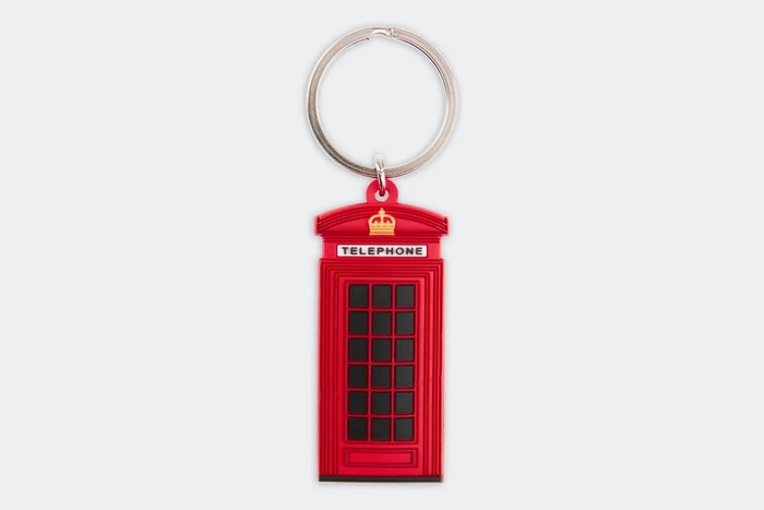 Arsenal London Phone Box keyring